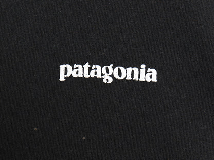 パタゴニア 両面 プリント 長袖 Tシャツ メンズ M / 古着 アウトドア ロンT ロングスリーブ P6 バックプリント ボックスロゴ カットソー 黒