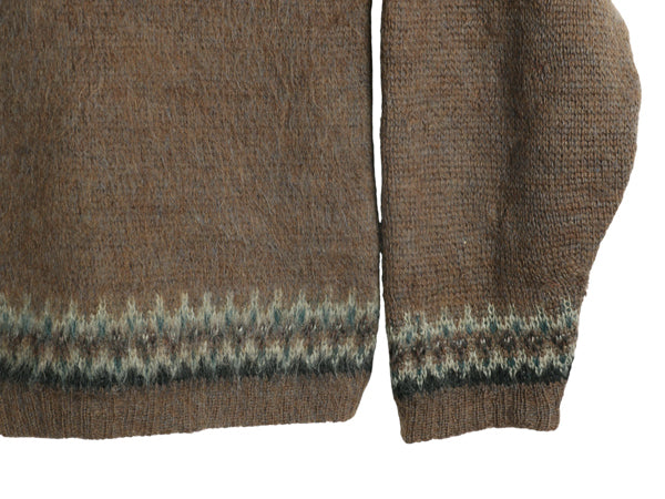 60s USA製 ★ ジャンセン フェアアイル モヘア ニット カーディガン メンズ M / 古着 ヴィンテージ シャギー セーター 前開き ノルディック