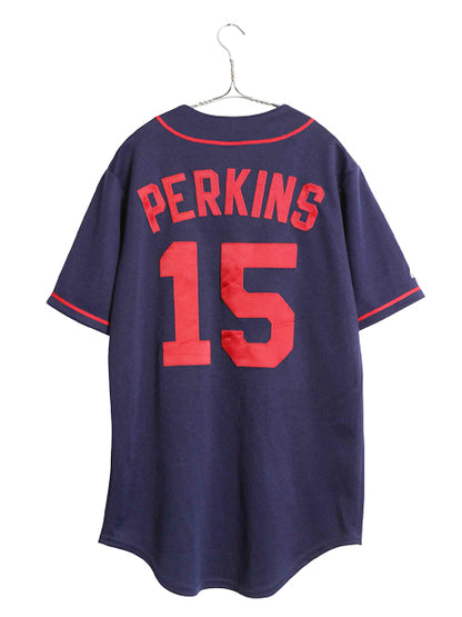 USA製 ツインズ ベースボール シャツ メンズ S / MLB オフィシャル マジェスティック 大リーグ ユニフォーム ゲームシャツ メジャーリーグ