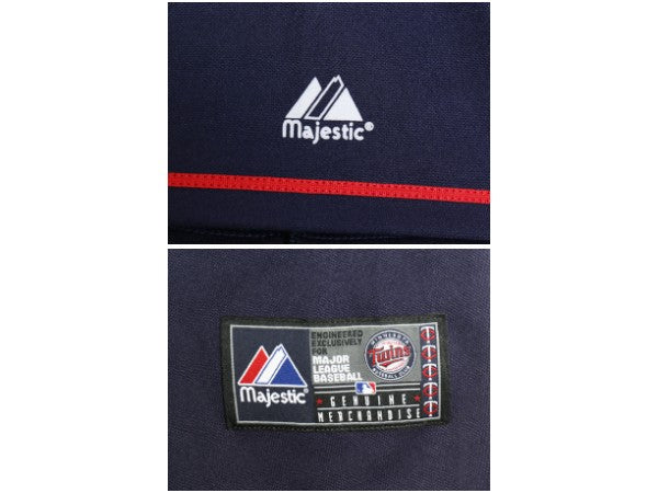 USA製 ツインズ ベースボール シャツ メンズ S / MLB オフィシャル マジェスティック 大リーグ ユニフォーム ゲームシャツ メジャーリーグ