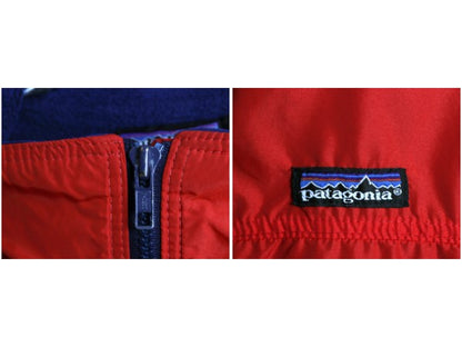 90s USA製 ★ パタゴニア シェルド キャプリーン ジャケット メンズ L オールド 90年製 ナイロン 裏 フリース ジャンパー シンチラ 赤 廃盤