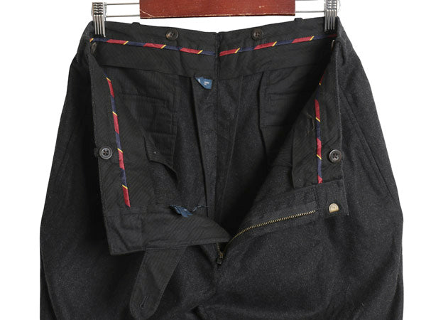 00s ポロ ラルフローレン スラックス パンツ メンズ 36 30 / オールド ウール カシミヤ 混 ツータック ストレート トラウザー 5ポケット 黒