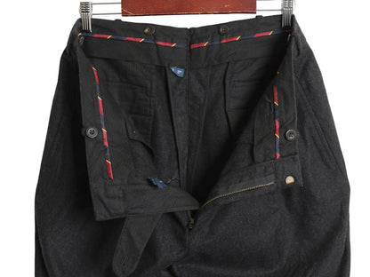 00s ポロ ラルフローレン スラックス パンツ メンズ 36 30 / オールド ウール カシミヤ 混 ツータック ストレート トラウザー 5ポケット 黒