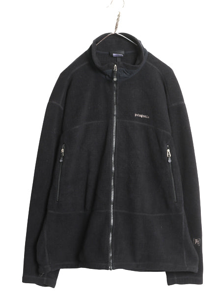 00s パタゴニア R3 ラディアント フリース ジャケット メンズ XXL / 03年製 オールド フルジップ レギュレーター ブルゾン 黒 大きいサイズ