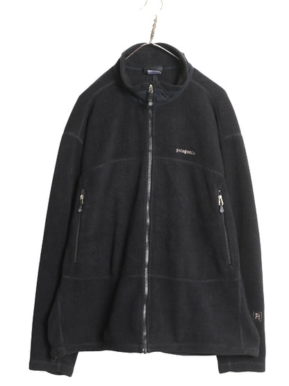 00s パタゴニア R3 ラディアント フリース ジャケット メンズ XXL / 03年製 オールド フルジップ レギュレーター ブルゾン 黒 大きいサイズ