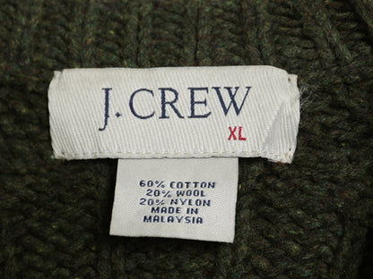 00s ジェイクルー フィッシャーマン ニット セーター メンズ XL / オールド アラン ケーブル コットン ウール 大きいサイズ ヘビーウェイト