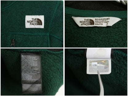 US企画 ノースフェイス ゴードン ライオンズ フリース ジャケット キッズ XXS 100cm 古着 セーター フルジップ ブルゾン ワンポイント 子供