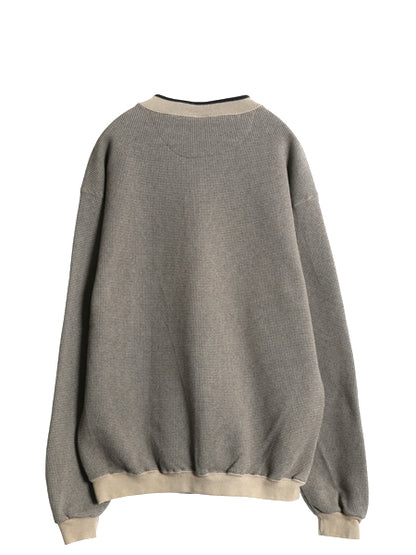 90s USA製 ラッセル 鹿の子 スウェット メンズ レディース L / 古着 オールド トレーナー 裏起毛 無地 ワンポイント ブランク レアモデル