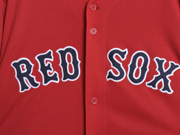 レッドソックス ベースボール シャツ メンズ L / MLB オフィシャル マジェスティック 大リーグ ユニフォーム ゲームシャツ ジャージ 重ね着