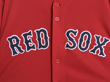 レッドソックス ベースボール シャツ メンズ L / MLB オフィシャル マジェスティック 大リーグ ユニフォーム ゲームシャツ ジャージ 重ね着