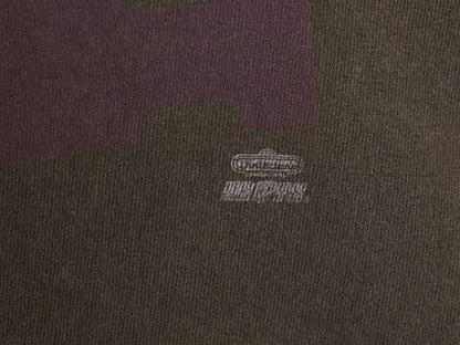 90s ★ エリック クラプトン フォト イラスト プリント Tシャツ メンズ XL 古着 当時物 バンド ロック シングルステッチ フェード ブラック
