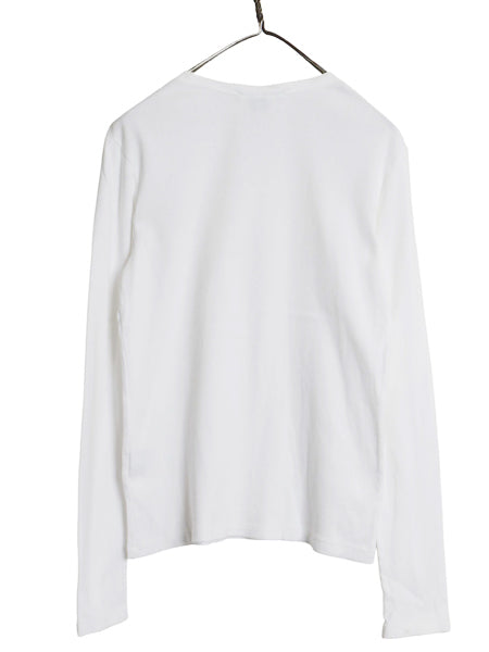ラルフローレン 長袖 Tシャツ レディース L / ポロ スポーツ ロンT コットン ストレッチ リブ編み カットソー ロングスリーブ トップス 白