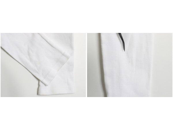 ラルフローレン 長袖 Tシャツ レディース L / ポロ スポーツ ロンT コットン ストレッチ リブ編み カットソー ロングスリーブ トップス 白