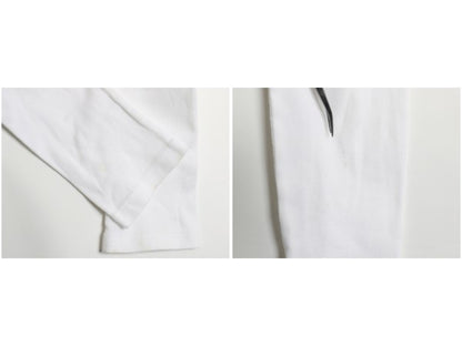 ラルフローレン 長袖 Tシャツ レディース L / ポロ スポーツ ロンT コットン ストレッチ リブ編み カットソー ロングスリーブ トップス 白