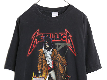 90s ★ メタリカ パスヘッド イラスト プリント Tシャツ メンズ XL / オールド オフィシャル 当時物 バンド ロック メタル スカル 黒 GIANT