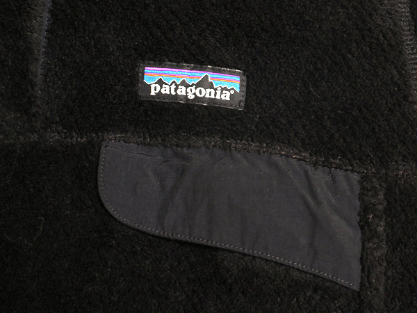 パタゴニア リツール スナップT プルオーバー ジャケット レディース М / 古着 17年製 フリース アウトドア ブルゾン ハイネック ブラック