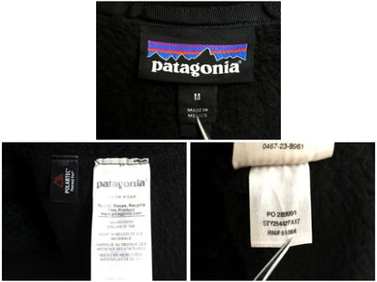 パタゴニア リツール スナップT プルオーバー ジャケット レディース М / 古着 17年製 フリース アウトドア ブルゾン ハイネック ブラック