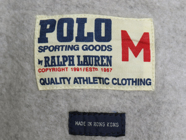90s ★ ポロ ラルフローレン SPORTING GOODS 91 パーカー ジャケット メンズ M 古着 オールド コットン 裏起毛 ブルゾン フード スウェット