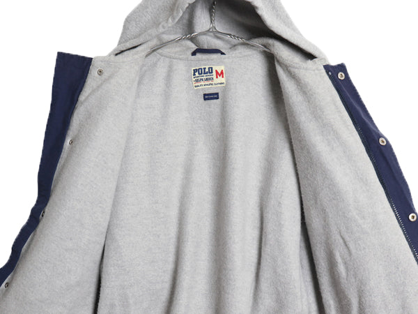 90s ★ ポロ ラルフローレン SPORTING GOODS 91 パーカー ジャケット メンズ M 古着 オールド コットン 裏起毛 ブルゾン フード スウェット