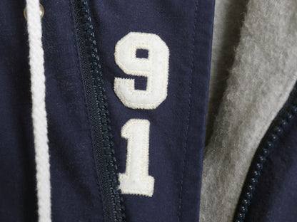 90s ★ ポロ ラルフローレン SPORTING GOODS 91 パーカー ジャケット メンズ M 古着 オールド コットン 裏起毛 ブルゾン フード スウェット