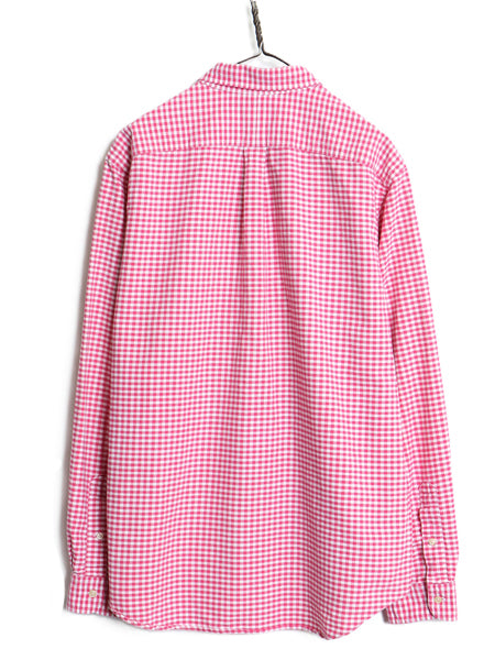 ラルフローレン ギンガム チェック 長袖 ボタンダウン シャツ メンズ XL / 古着 ポロ 長袖シャツ コットン オックスフォード 大きいサイズ 