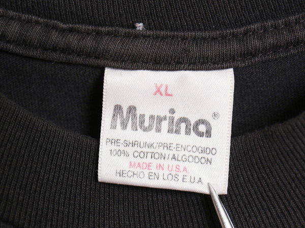 90s USA製 企業 両面 プリント 半袖 Tシャツ メンズ XL / 古着 オールド メッセージ グラフィック シングルステッチ 大きいサイズ ブラック