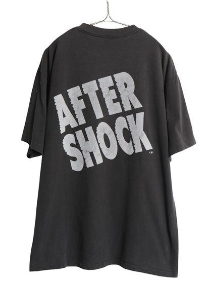 90s USA製 企業 両面 プリント 半袖 Tシャツ メンズ XL / 古着 オールド メッセージ グラフィック シングルステッチ 大きいサイズ ブラック