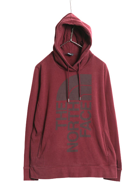 ノースフェイス プリント スウェット フード パーカー レディース XL / アウトドア トレーナー プルオーバー 裏起毛 大きいサイズ シンプル