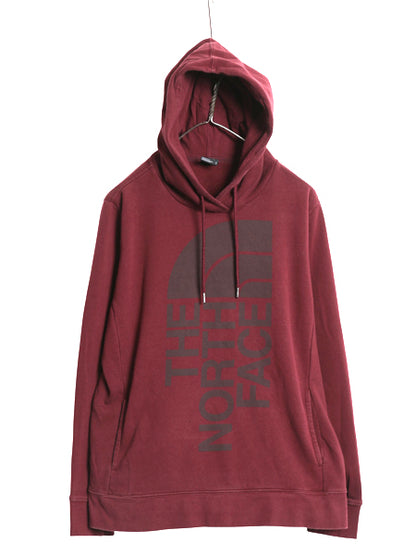 ノースフェイス プリント スウェット フード パーカー レディース XL / アウトドア トレーナー プルオーバー 裏起毛 大きいサイズ シンプル