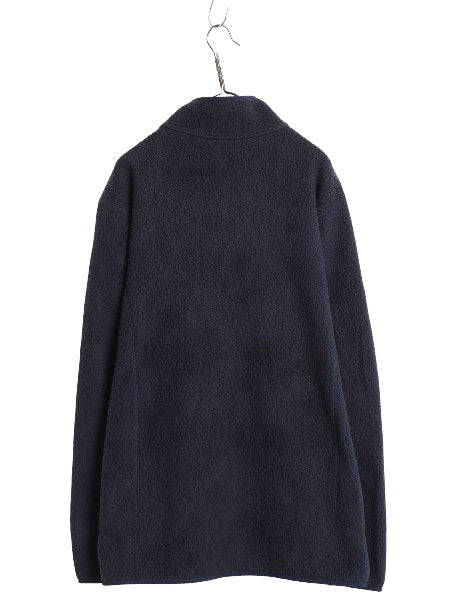 パタゴニア レトロ パイル フリース ジャケット メンズ XL 程 古着 18年製 アウトドア ハーフジップ プルオーバー ジャンパー ボア 廃盤 紺