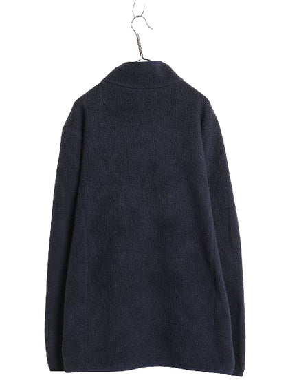 パタゴニア レトロ パイル フリース ジャケット メンズ XL 程 古着 18年製 アウトドア ハーフジップ プルオーバー ジャンパー ボア 廃盤 紺
