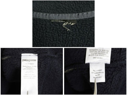 パタゴニア レトロ パイル フリース ジャケット メンズ XL 程 古着 18年製 アウトドア ハーフジップ プルオーバー ジャンパー ボア 廃盤 紺