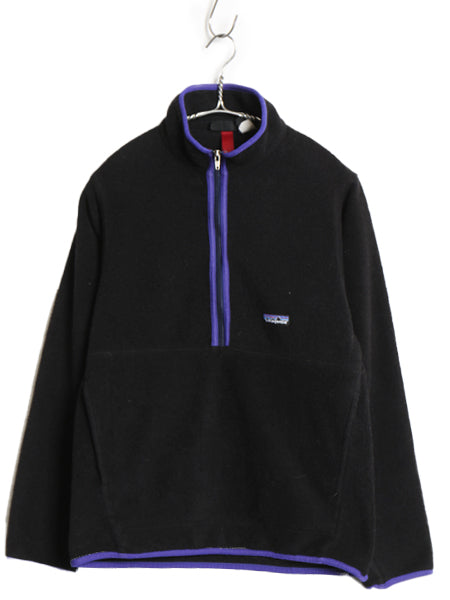 90s ★ パタゴニア マースピアル シンチラ フリース ジャケット メンズ S / 98年製 オールド プルオーバー ブルゾン ハーフジップ ブラック