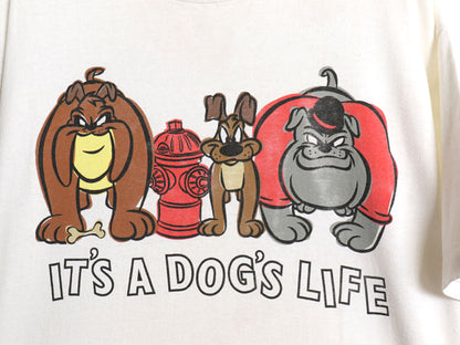 90s USA製 ワーナー キャラクター イラスト プリント 半袖 Tシャツ メンズ L オールド ルーニーテューンズ オフィシャル シングルステッチ