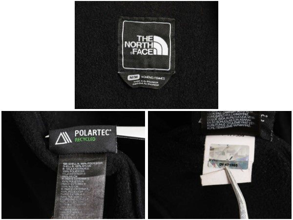 ノースフェイス デナリ ジャケット レディース M 古着 アウトドア フリース ナイロン フルジップ ブルゾン ジャンパー ハイネック ブラック
