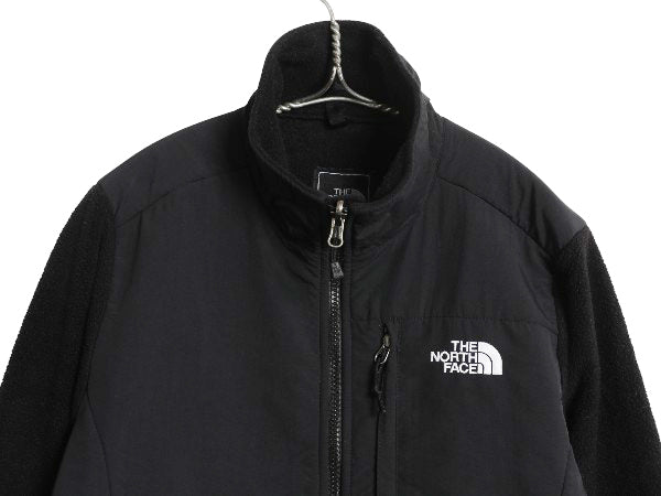 ノースフェイス デナリ ジャケット レディース M 古着 アウトドア フリース ナイロン フルジップ ブルゾン ジャンパー ハイネック ブラック