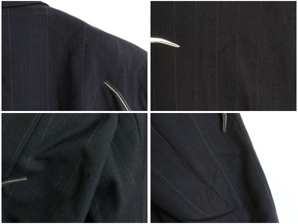 90s USA製 POLO UNIVERSITY CLUB ラルフローレン テーラード ジャケット メンズ XL 程/ オールド ポロ ブレザー スーツ ウール ストライプ