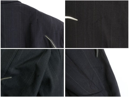 90s USA製 POLO UNIVERSITY CLUB ラルフローレン テーラード ジャケット メンズ XL 程/ オールド ポロ ブレザー スーツ ウール ストライプ