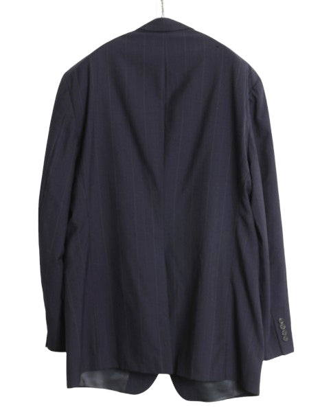 90s USA製 POLO UNIVERSITY CLUB ラルフローレン テーラード ジャケット メンズ XL 程/ オールド ポロ ブレザー スーツ ウール ストライプ