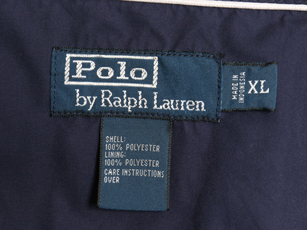 90s ポロ ラルフローレン ナイロン トラック ジャケット メンズ XL / オールド スイングトップ フルジップ メッシュ ライナー 大きいサイズ