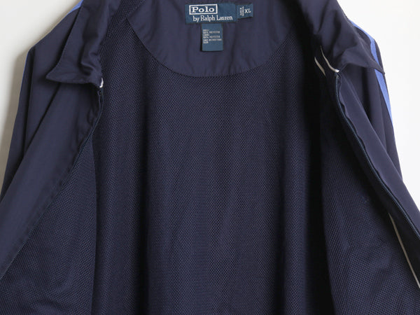 90s ポロ ラルフローレン ナイロン トラック ジャケット メンズ XL / オールド スイングトップ フルジップ メッシュ ライナー 大きいサイズ
