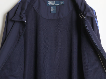 90s ポロ ラルフローレン ナイロン トラック ジャケット メンズ XL / オールド スイングトップ フルジップ メッシュ ライナー 大きいサイズ