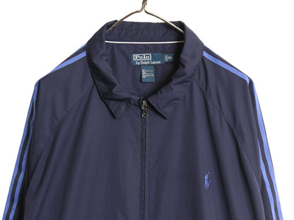 90s ポロ ラルフローレン ナイロン トラック ジャケット メンズ XL / オールド スイングトップ フルジップ メッシュ ライナー 大きいサイズ