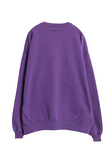 90s USA製 ラッセル 無地 スウェット メンズ レディース XXL / オールド トレーナー 前V ブランク 裏起毛 大きいサイズ ヘビーウェイト 紫