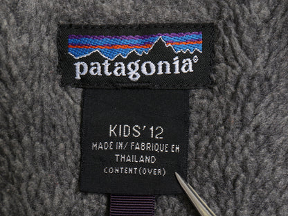 90s パタゴニア グリッセ ギア ジャケット キッズ 12 メンズ XS 程/ 98年製 オールド アウトドア ナイロン 裏 パイル フリース ツートン