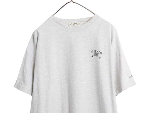 00s オービス フィッシュ イラスト プリント Tシャツ メンズ L 程/ オールド アウトドア アート グラフィック フィッシング ヘビーウェイト