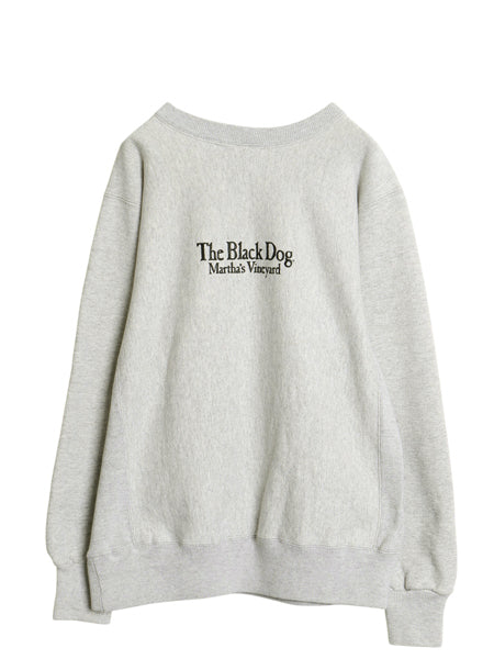 90s The Black Dog ドッグ プリント スウェット メンズ レディース L 程 古着 オールド トレーナー 裏起毛 ヘビーウェイト リバース タイプ