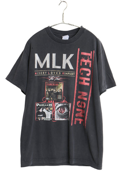 00s テックナイン ツアー プリント Tシャツ メンズ M / オールド 当時物 グラフィック イラスト 両面 ヒップホップ ラップ バンド 音物 黒