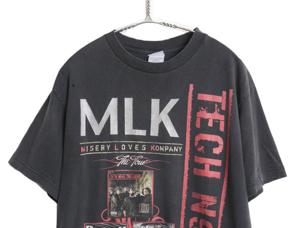 00s テックナイン ツアー プリント Tシャツ メンズ M / オールド 当時物 グラフィック イラスト 両面 ヒップホップ ラップ バンド 音物 黒