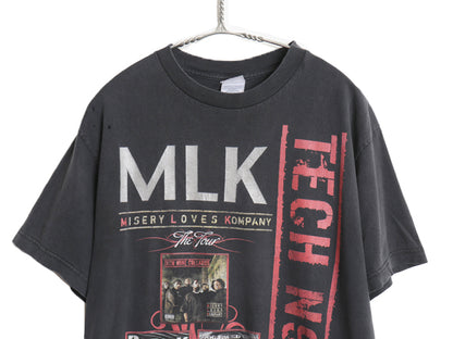 00s テックナイン ツアー プリント Tシャツ メンズ M / オールド 当時物 グラフィック イラスト 両面 ヒップホップ ラップ バンド 音物 黒
